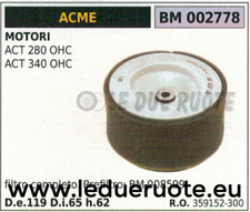359152300 FILTRO ARIA COMPLETO MOTORE ACME ACT 280 340 OHC Ø119 Ø65 H62
