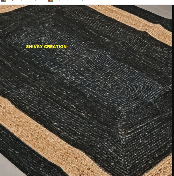 Teppich Landhaus Jute Handgewebt Rechteck Läufer Vorleger Juteteppich Bohotep... - Bild 3 von 4