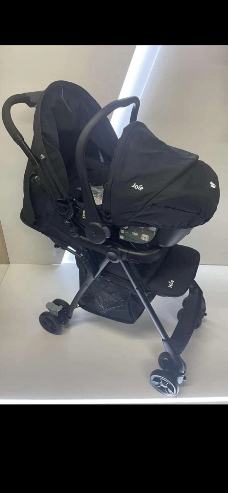 Joie Juva Black With Raincover.FREE DELIVERY