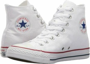 white high top converse size 8