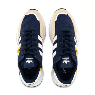 Adidas Retro F2 - Size 8 Men`s Running Shoes Indigo White  display picture 1