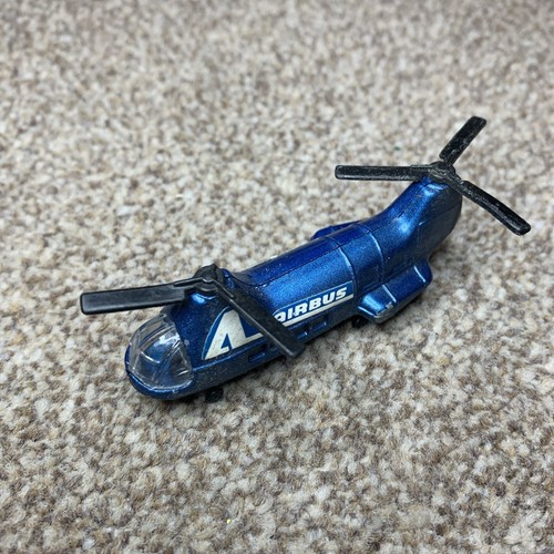 Vintage Metallic Blue Corgi Juniors AIRBUS Helicopter vintage collectable - Picture 3 of 10