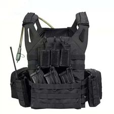 Yakeda Plate carrier with Hydration pouch tactical vest Police military Airsoft