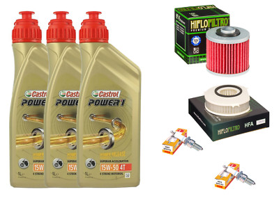 KIT/INSPEKTION YAMAHA XVS 1100 DRAG STAR CASTROL 15W50 ÖLFILTER LUFT ZÜNDKERZEN