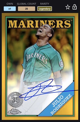 2023 Topps Bunt (digital) - 1988 Anniversary - Julio Rodriguez - LEGENDARY 25cc