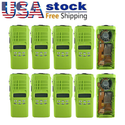 10x Green Repair Front Housing Case For HT1250 Radio With Speaker LCD Display