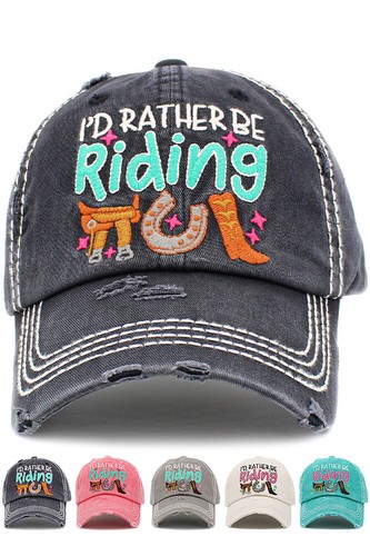 KBETHOS Women I'd Rather Be Riding 