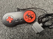 Retro-Bit RetroDuo Replacement SNES Style Super Nintendo Controller Black & red