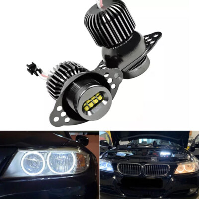 2x LED Angel Eyes Upgrade Halo Ring Bulbs For E90 E91 LCI