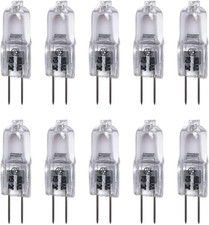 10 Watt T3 G4 Base 12 Volt 2500 Hours Light Bulb 10W 12V 2900K Landscape,10 Pack