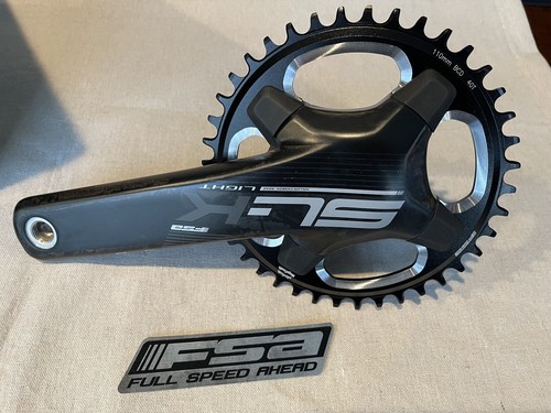 FSA SL-K Light Carbon 110MM BCD, 10/11-Speed, BB386EVO 175mm Crankset - Picture 2 of 6