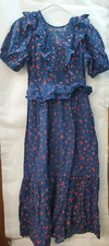 Urban Outfitters NEW Size 6 Blue Motif Lined Cotton Dress  $129 HK