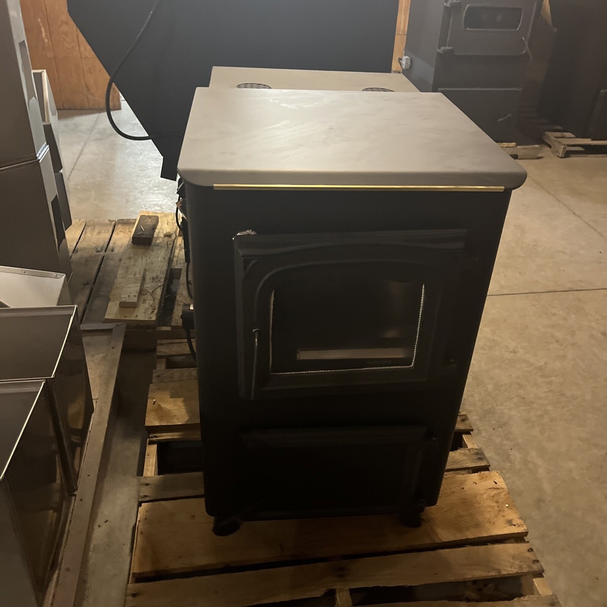 Keystoker 90,000BTU bottom direct vent coal stove NEW! | eBay