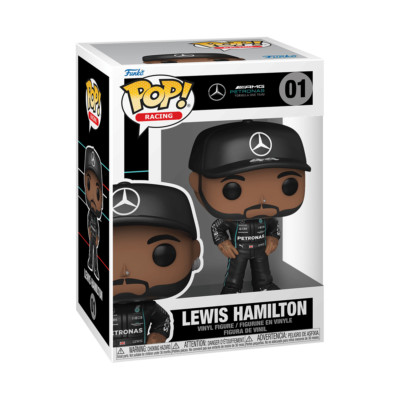 Funko Pop! Racing F1 Lewis Hamilton #01 AMG Mercedes Benz Team with Protector