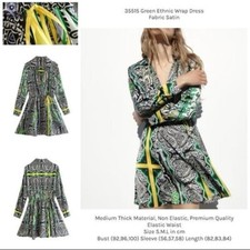 Zara PRINTED MINI DRESS Size S Multicolor New