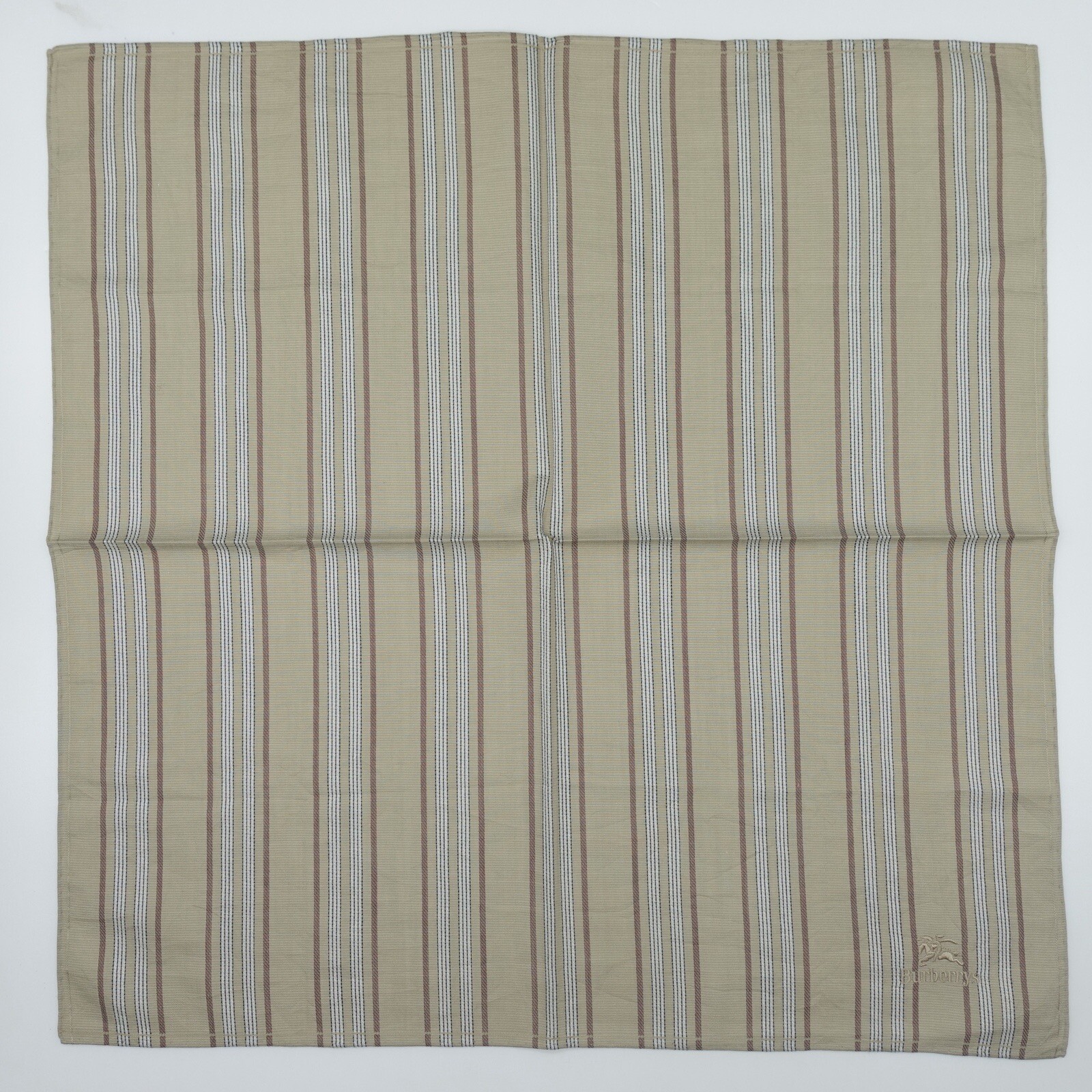 Burberry Light Brown Vertical Pattern Handkerchie… - image 1