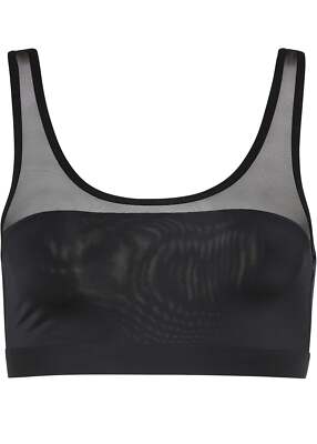 Bralette aus Recyclingmaterial Gr. 40 Schwarz Damen Bra Oberteil Dessous Neu*