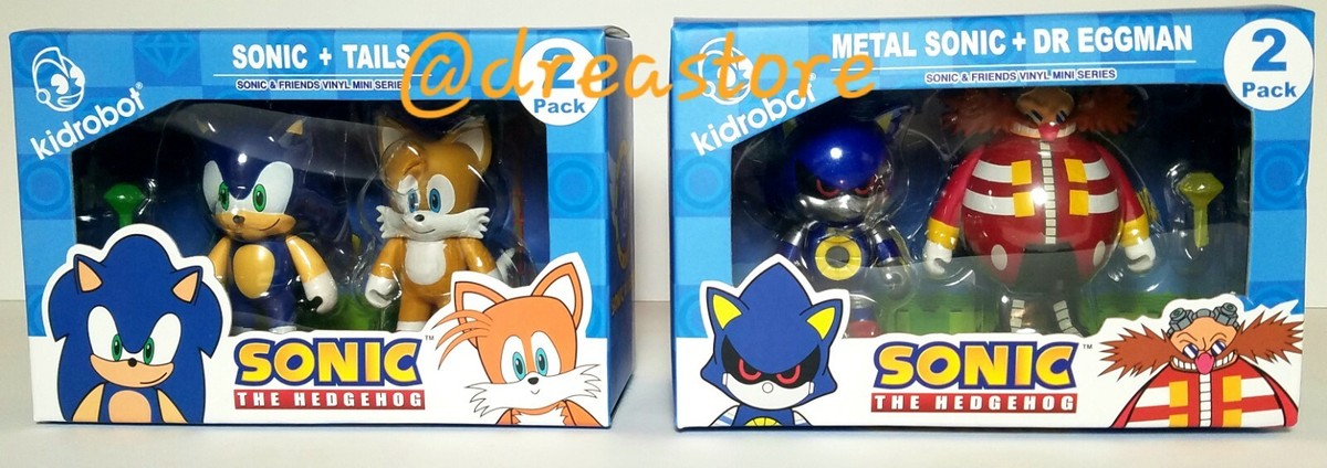 Sonic The Hedgehog Kidrobot Mini Series Vinyl Figures Sonic Tails