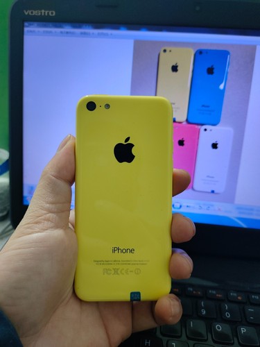 90%N ew A+ Apple iphone 5C UNlocked 8GB White/Yellow/Green/Pink/Blue Good Gift - Afbeelding 6 van 13