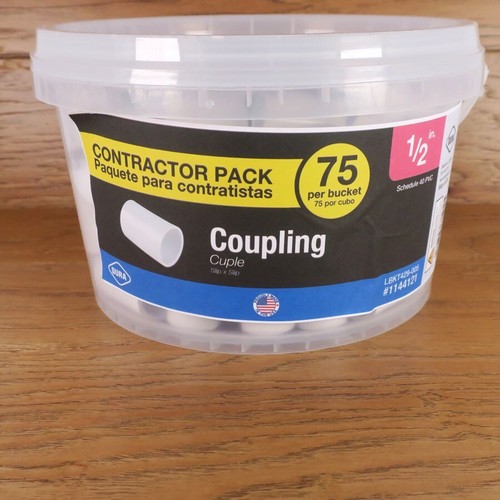 Dura Plastics 1/2-in Schedule 40 PVC Coupling (75-Pack)