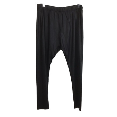 Juniors 2X Eye Candy Black Faux Leather Leggings Mob Wife Goth
