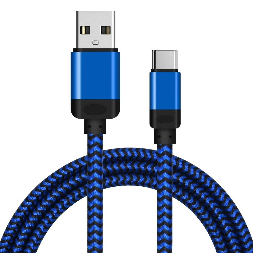 3 PACK 10ft Type C to USB-A Nylon Braided Fast Charger Cable Quick Charging Cord - Image 3 of 4