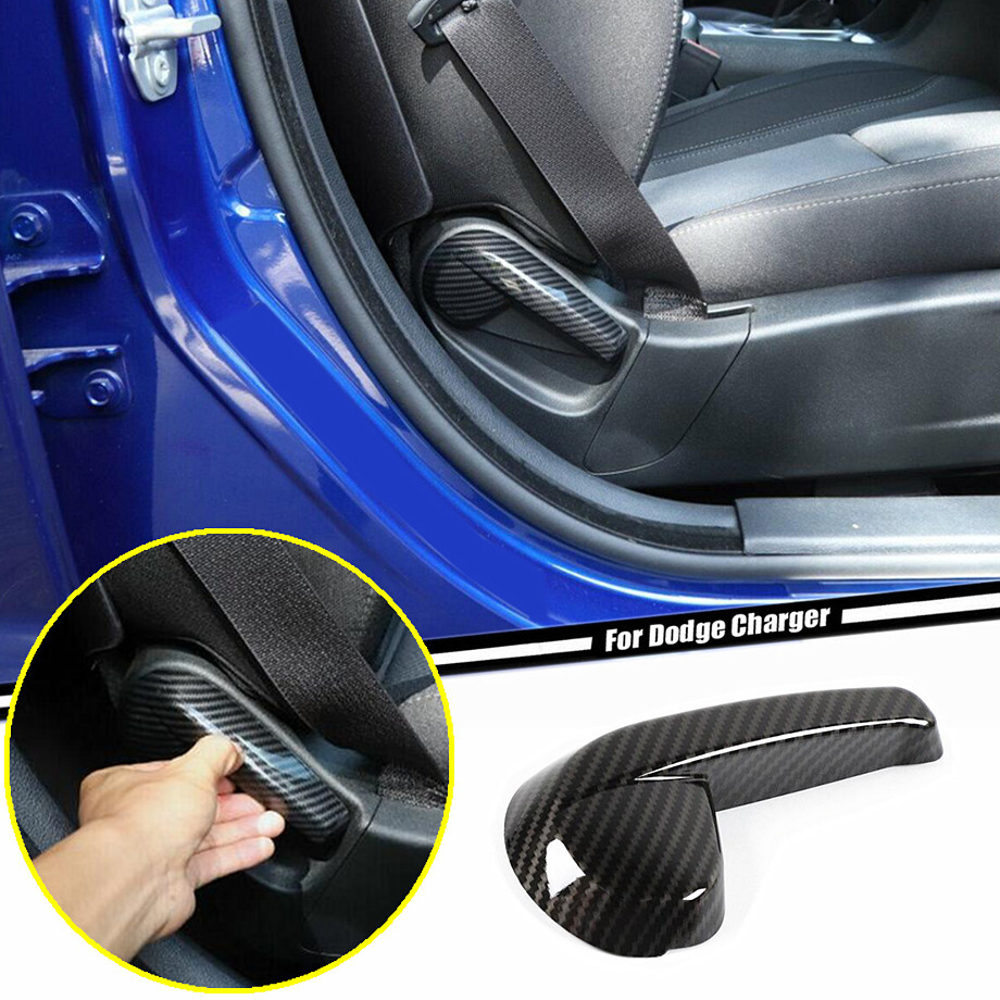 For 2015-2023 Dodge Charger Carbon Co-pilot Seat Adjust Switch Handle Cover Trim