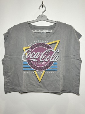 Women's Coca-Cola Plus Size Short Sleeve Classic T-Shirt (Juniors') - Gray/Red/B