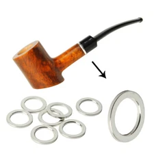 10pcs Decoration Copper Ring For DIY Tobacco Pipe Silver Metal Hoop 10*14*1mm