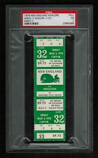 PSA 7 HOUSTON AEROS at NEW ENGLAND WHALERS 1978 WHA Hockey Ticket 32 GORDIE HOWE