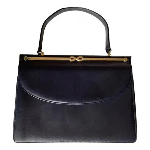 Sac à Main Femme Vintage En Satin Noir - Années 40, Style Soirée, Occasion