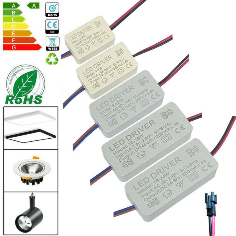 LED Transformador Driver 3W 12W 15W 18-24W 36WTtransformador DC 12V 36V Fuente de alimentación Controlador