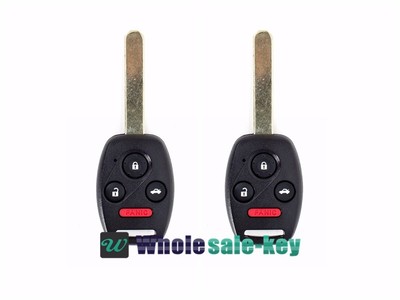 2 X Replacement Remote Key 313.8MHZ ID46 for Honda Accord 2003- 2007 OUCG8D380HA