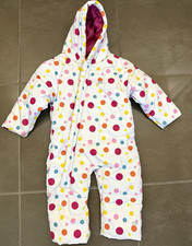 Trespass TP50 Baby Hooded Windproof Water Resistant Snowsuit Polka Dot 18-24M