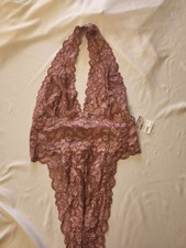 Fredricks of Hollywood Lace Teddy Halter Lingerie Size L NEW WITH TAGS