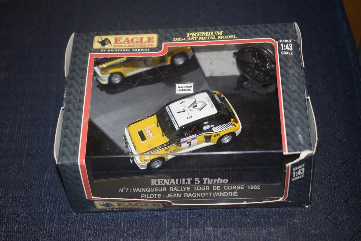 UNIVERSAL HOBBIES 1/18scale Renault 5 Turbo No.7 J.Ragnotti/Andrie Tour de Corse Winner 1982 [No.E4535] - KYOSHO minicar