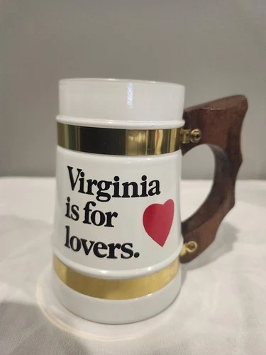 Vintage Virginia is For Lovers Souvenier Mug,  Siesta Ware Made In USA