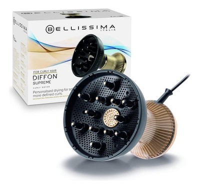 Bellissima Diffon Supreme Diffuser & Curly Hair Dryer - XL Diffuser for Long ...