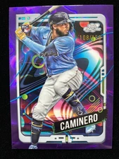 2024 Topps Cosmic Chrome JUNIOR CAMINER Rookie PURPLE NEBULA REFRACTOR #/150 RC