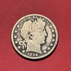 (1) Beautiful Toned Antique 1896-O Barber Half Dollar CHOICE G-GOOD BETTER DATE