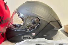 Brand New Bell Race Star Flex DLX  Matt 3K Carbon  XL Motorbike helmet 2 Visors