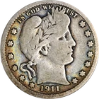 1911-S Barber Quarter