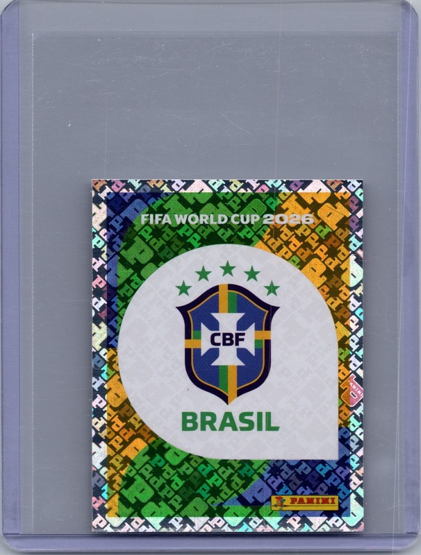 2026 Panini FIFA World Cup Sticker Brasil Badge Logo Foil BRA 1