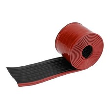 Universal 8.2Ftx3.74In Car Side Skirts Protector 2.5m x 9.5cm L x W Red