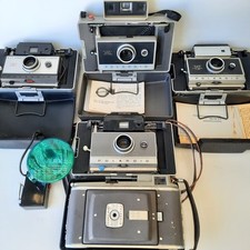 Vtg Polaroid Instant Film Land Cameras Lot of 5 / 360, 330, 101, 100,80 C10