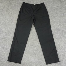Worth Pants Womens 6 Black Dress Casual Side Zip Flat Front Trousers