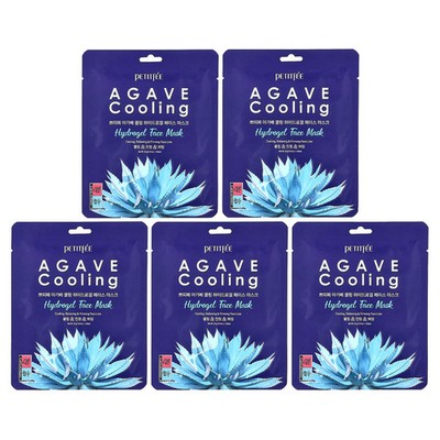 Agave Cooling Hydrogel Beauty Face Mask, 5 Sheets, 1.12 oz (32 g) Each