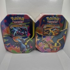Pokemon Mega Evolution Charizard EX X + Y Tins - New & Sealed (2x tins)