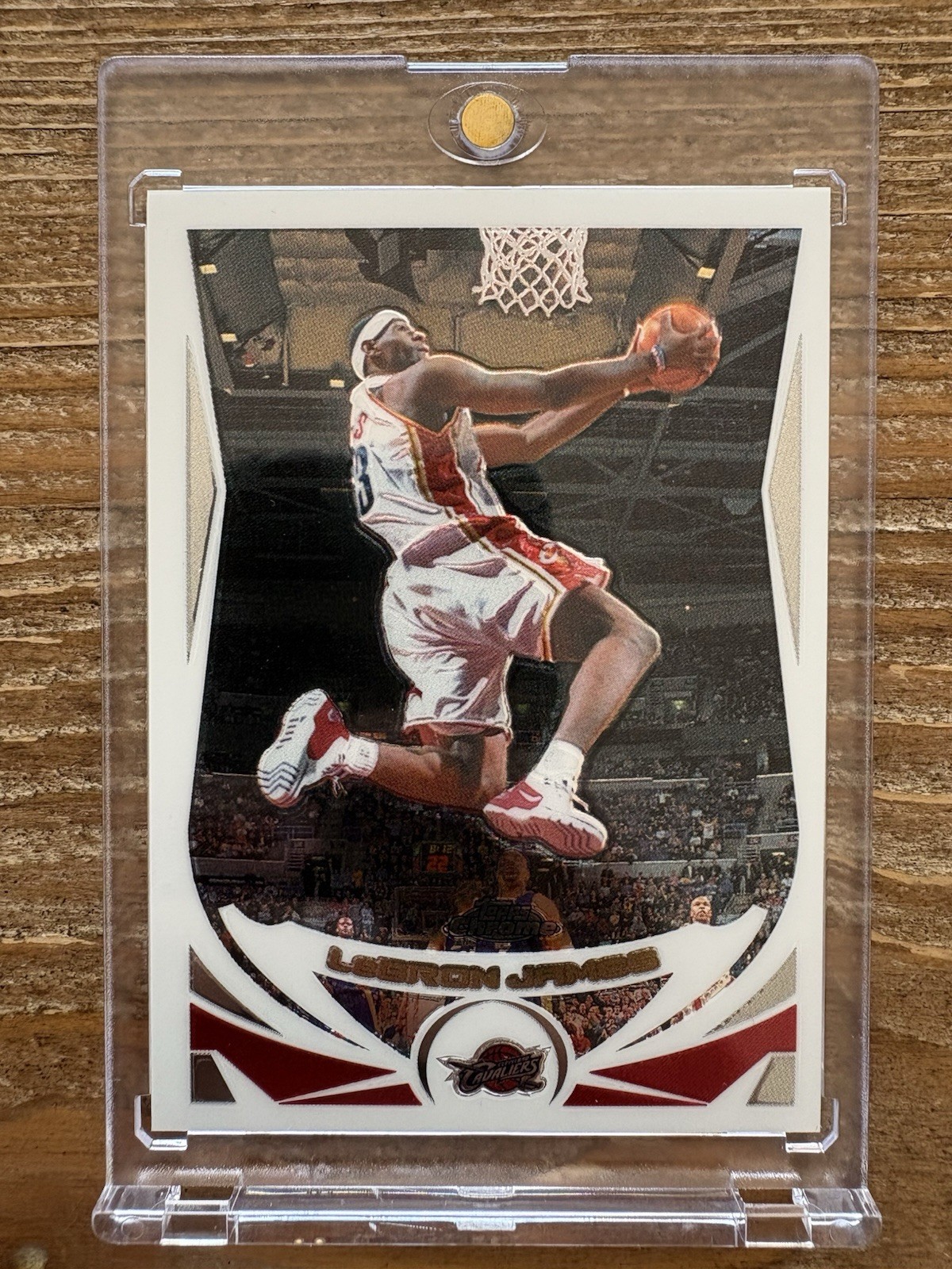 2004-05 TOPPS CHROME LEBRON JAMES #23 2ND YEAR CARD CLEVELAND CAVALIERS