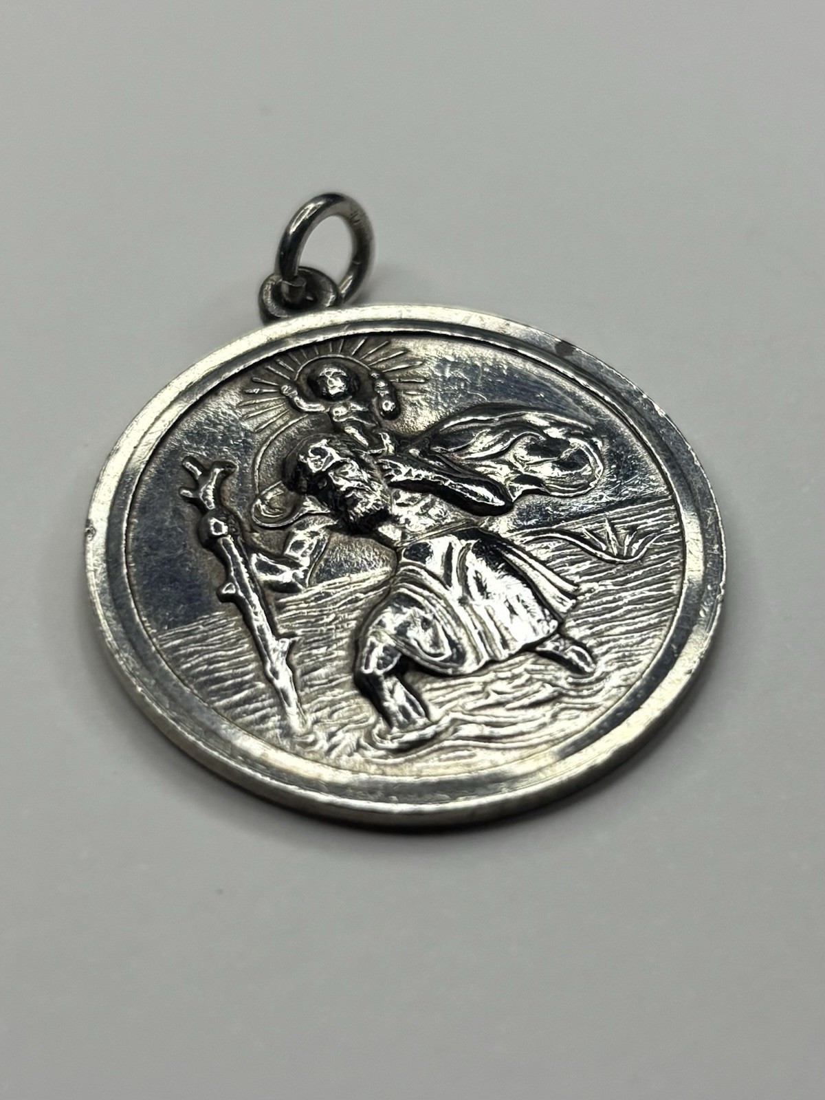 925 Solid Sterling Silver Pendant Small Light 9g … - image 1